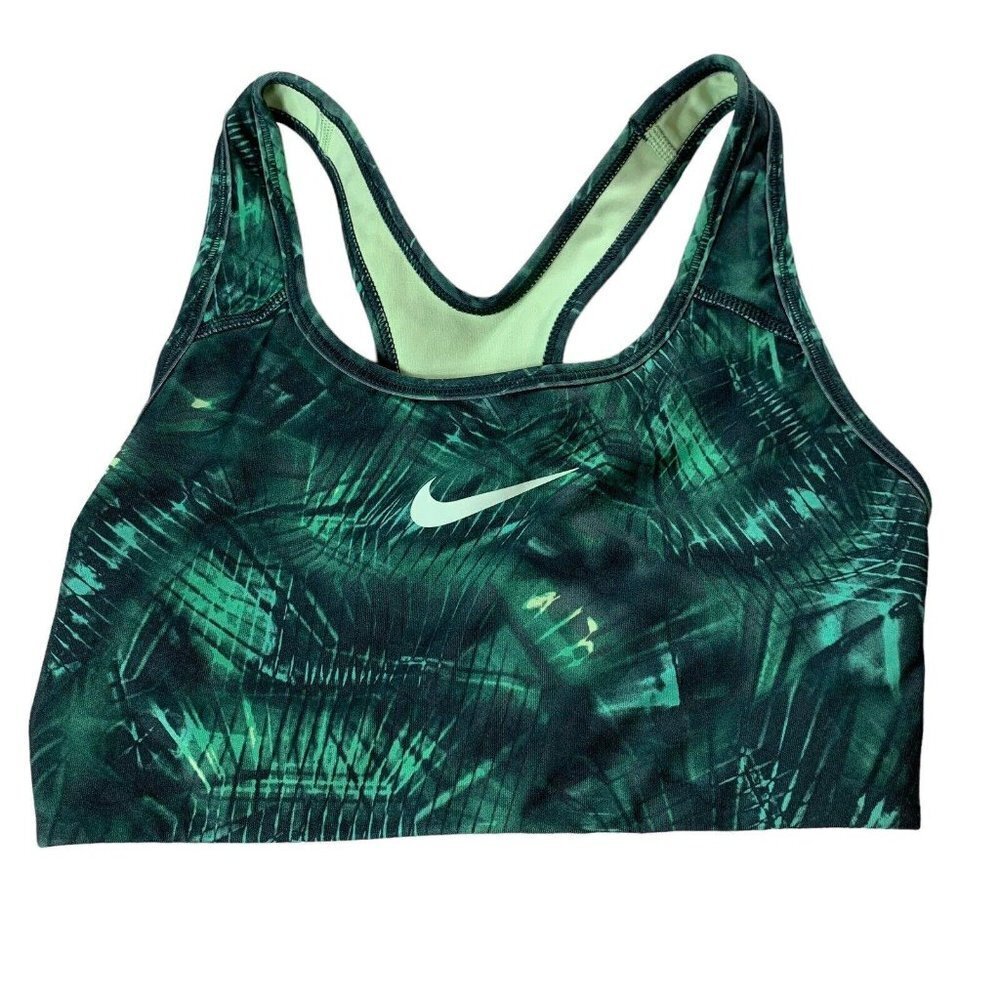 Nike Women's Sports Bra Green Dri Fit Size Small​​​​